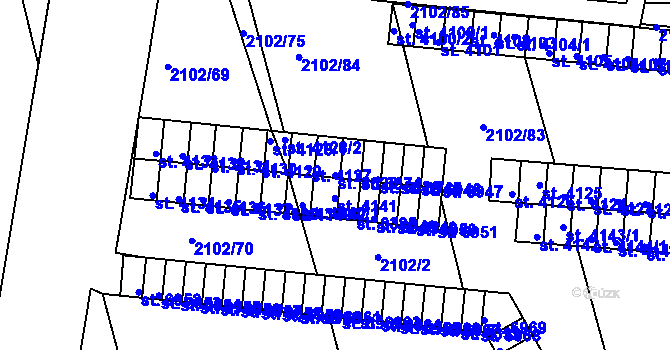 Parcela st. 8623 v KÚ Hodonín, Katastrální mapa