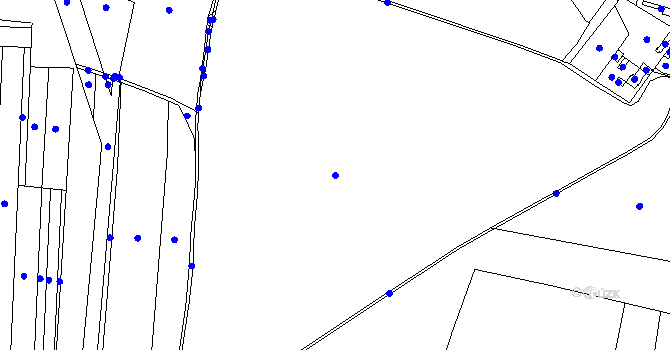 Parcela st. 2496 v KÚ Hodonín, Katastrální mapa