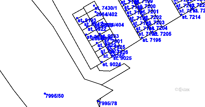 Parcela st. 10285 v KÚ Hodonín, Katastrální mapa