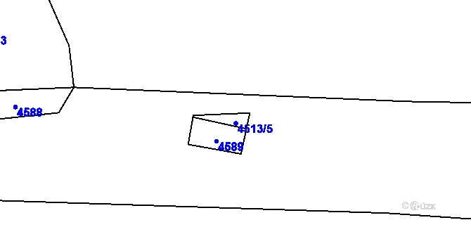 Parcela st. 4513/5 v KÚ Hodov, Katastrální mapa