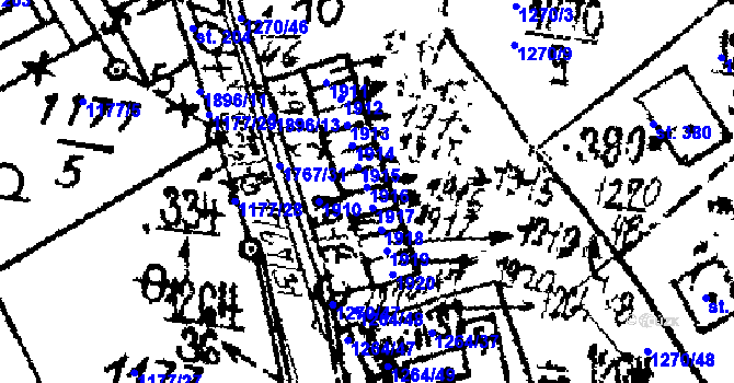 Parcela st. 334/7 v KÚ Hojsova Stráž, Katastrální mapa