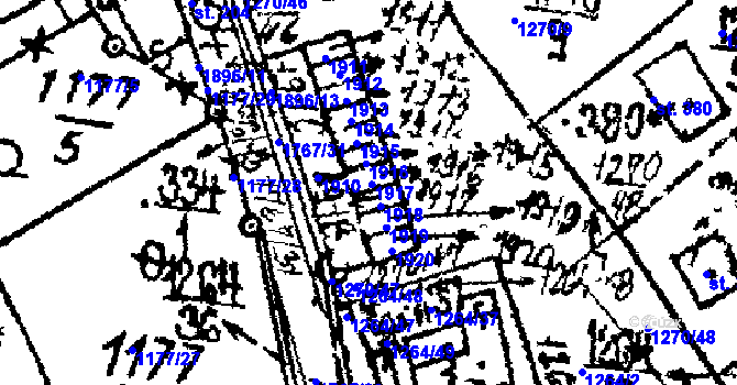 Parcela st. 334/8 v KÚ Hojsova Stráž, Katastrální mapa