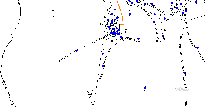 Parcela st. 98/1 v KÚ Hojsova Stráž, Katastrální mapa