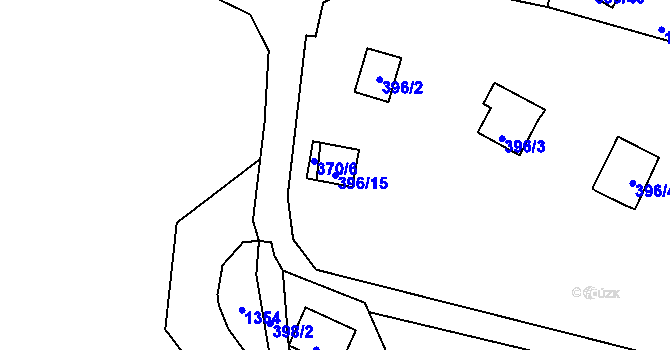 Parcela st. 396/15 v KÚ Holany, Katastrální mapa
