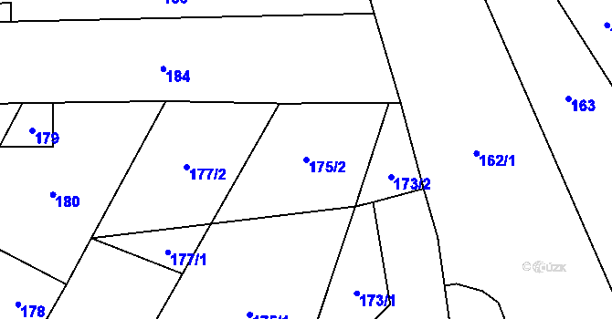 Parcela st. 175/2 v KÚ Holasice, Katastrální mapa