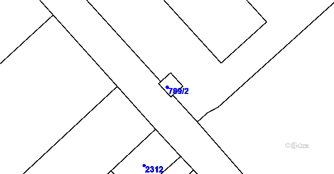 Parcela st. 789/2 v KÚ Neplachovice, Katastrální mapa
