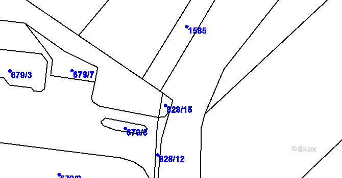 Parcela st. 828/11 v KÚ Neplachovice, Katastrální mapa