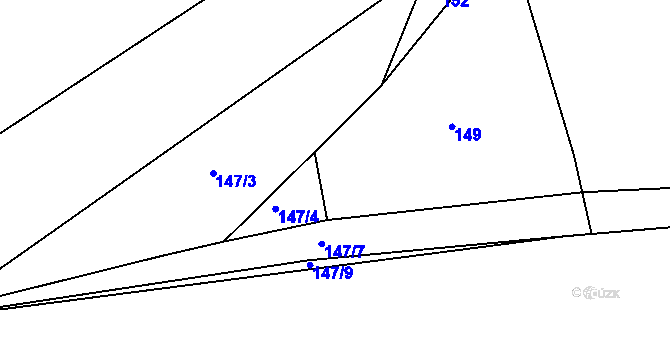 Parcela st. 147/6 v KÚ Štemplovec, Katastrální mapa
