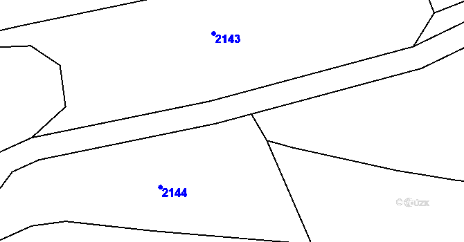 Parcela st. 223/3 v KÚ Holedeč, Katastrální mapa