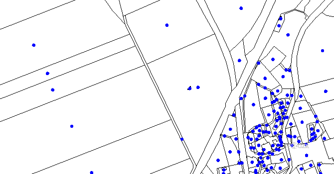 Parcela st. 461/1 v KÚ Holedeč, Katastrální mapa