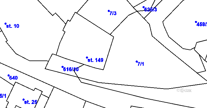 Parcela st. 11/3 v KÚ Holešín, Katastrální mapa
