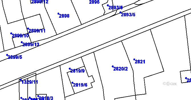 Parcela st. 1329/12 v KÚ Holešov, Katastrální mapa