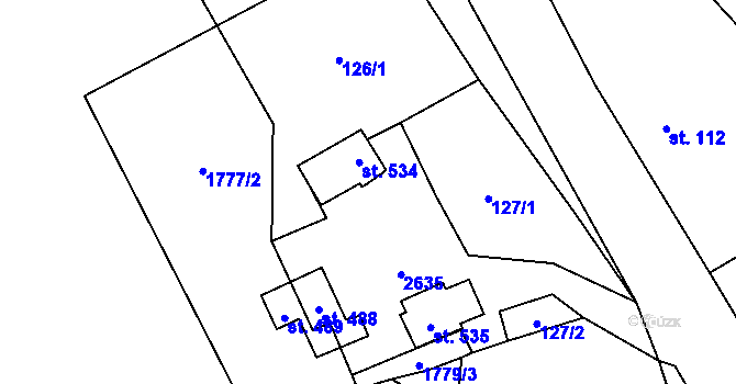 Parcela st. 113 v KÚ Dolní Holetín, Katastrální mapa