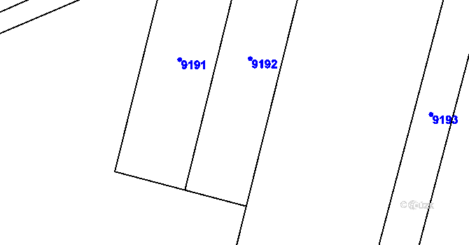 Parcela st. 2057/33 v KÚ Holice v Čechách, Katastrální mapa
