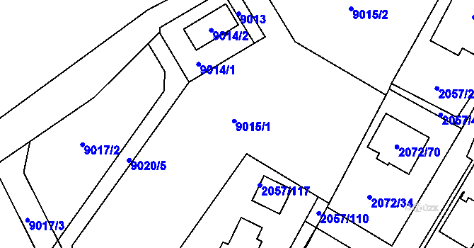 Parcela st. 2057/72 v KÚ Holice v Čechách, Katastrální mapa