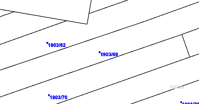Parcela st. 1903/69 v KÚ Holice u Olomouce, Katastrální mapa