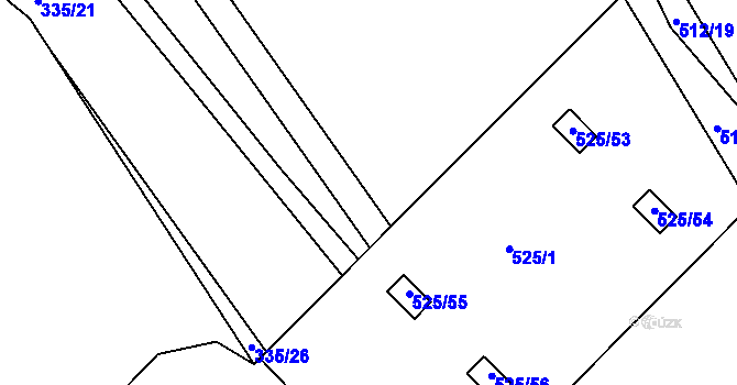 Parcela st. 315/21 v KÚ Holohlavy, Katastrální mapa