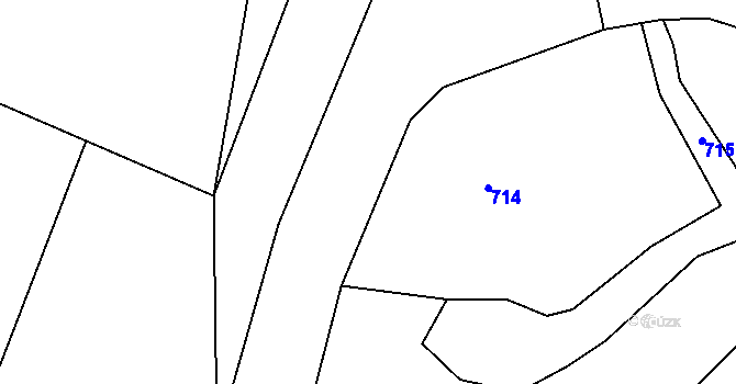 Parcela st. 325/5 v KÚ Holohlavy, Katastrální mapa