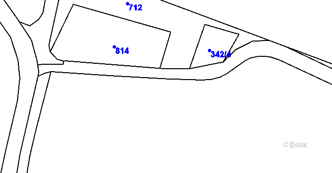Parcela st. 443/15 v KÚ Holohlavy, Katastrální mapa