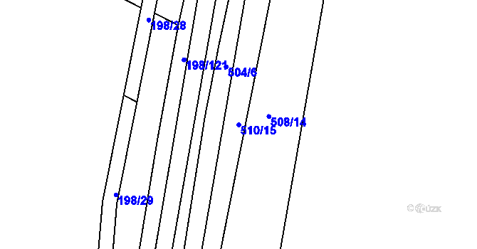 Parcela st. 510/15 v KÚ Holohlavy, Katastrální mapa