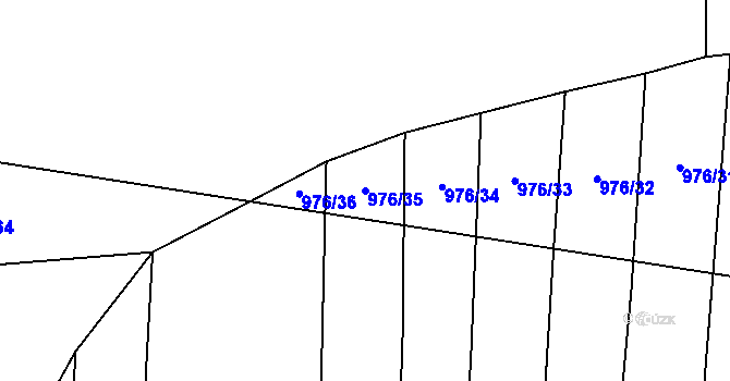 Parcela st. 976/35 v KÚ Holovousy v Podkrkonoší, Katastrální mapa