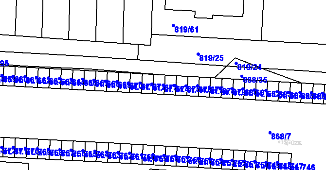 Parcela st. 674 v KÚ Holýšov, Katastrální mapa