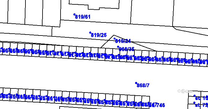 Parcela st. 679 v KÚ Holýšov, Katastrální mapa