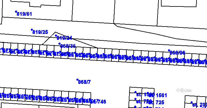 Parcela st. 687 v KÚ Holýšov, Katastrální mapa