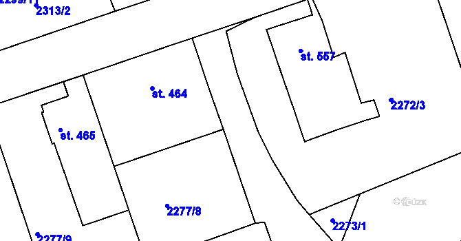 Parcela st. 2277/19 v KÚ Horažďovice, Katastrální mapa