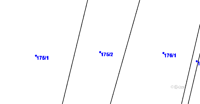 Parcela st. 175/2 v KÚ Horka u Chrudimi, Katastrální mapa
