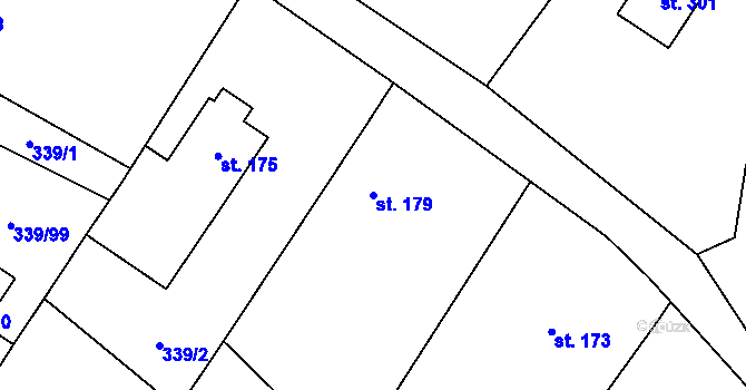 Parcela st. 179 v KÚ Horka nad Sázavou, Katastrální mapa