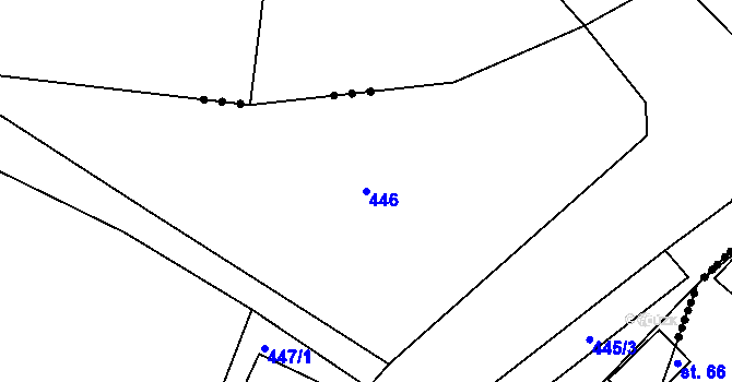 Parcela st. 446 v KÚ Horka nad Sázavou, Katastrální mapa