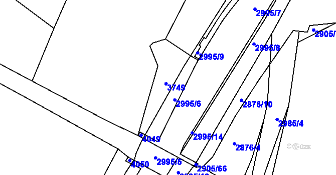Parcela st. 2490/13 v KÚ Horní Bělá, Katastrální mapa