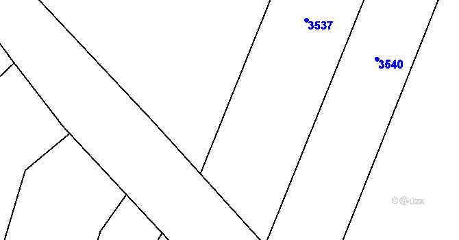 Parcela st. 427/44 v KÚ Horní Bělá, Katastrální mapa