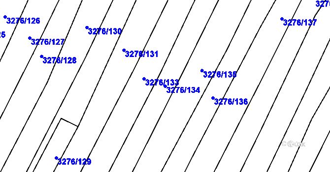 Parcela st. 3276/134 v KÚ Horní Bojanovice, Katastrální mapa