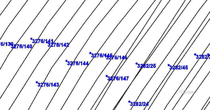 Parcela st. 3276/146 v KÚ Horní Bojanovice, Katastrální mapa