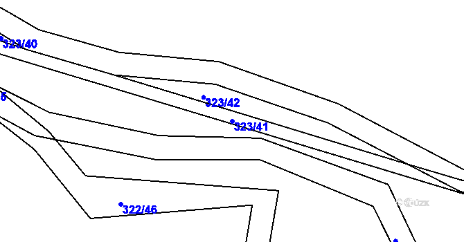 Parcela st. 323/41 v KÚ Čížov, Katastrální mapa