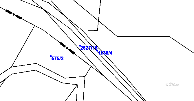 Parcela st. 1138/4 v KÚ Horní Cerekev, Katastrální mapa