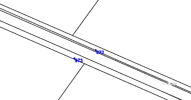 Parcela st. 972 v KÚ Horní Dubňany, Katastrální mapa