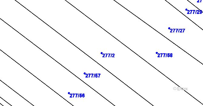 Parcela st. 277/2 v KÚ Domčice, Katastrální mapa