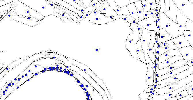 Parcela st. 465/1 v KÚ Horní Hradiště, Katastrální mapa