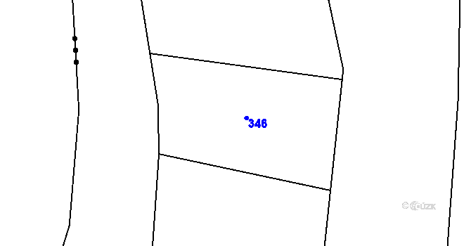 Parcela st. 111/2 v KÚ Temný Důl, Katastrální mapa
