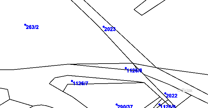 Parcela st. 264/2 v KÚ Horní Pěna, Katastrální mapa