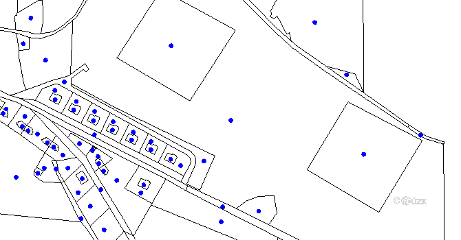 Parcela st. 555/9 v KÚ Zvonková, Katastrální mapa