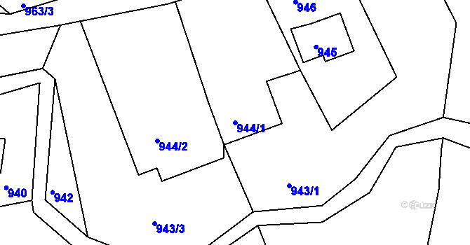 Parcela st. 944/1 v KÚ Horní Police, Katastrální mapa