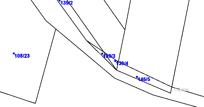 Parcela st. 139/3 v KÚ Horní Rápotice, Katastrální mapa