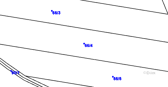 Parcela st. 66/4 v KÚ Horní Slivno, Katastrální mapa