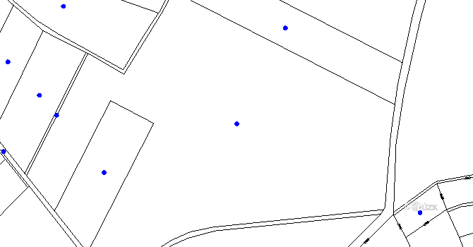 Parcela st. 306/17 v KÚ Horní Stakory, Katastrální mapa