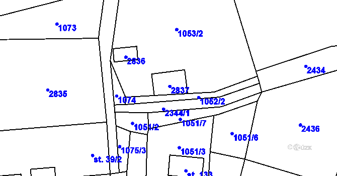 Parcela st. 141 v KÚ Dlouhá Stropnice, Katastrální mapa