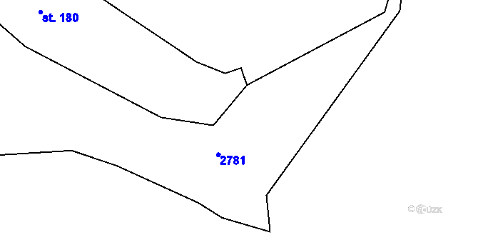 Parcela st. 547/15 v KÚ Dlouhá Stropnice, Katastrální mapa